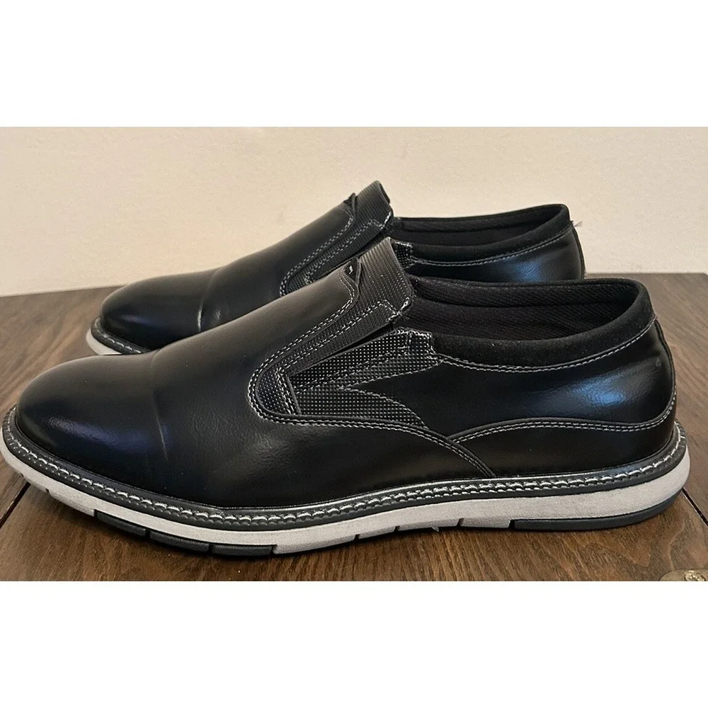 Vance Co. Men's Willis‎ Tru Comfort Foam Round Toe Loafer Color Black Size 10